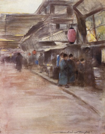 Apricot-Blossom Street by Mortimer Ludington Menpes
